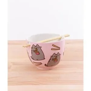 Enesco Pusheen Ramen Bowl and Chopsticks - Thumbnail 5